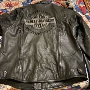 Selling my Harley Davidson coat and chaps both in great condition